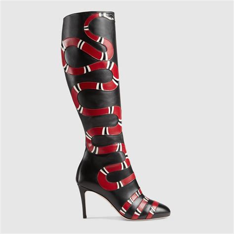 gucci high knee boots|Gucci boots snake bottom.